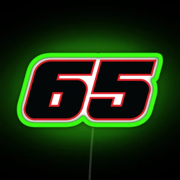 Jonathan Rea Race Number 65 RGB Neon Sign