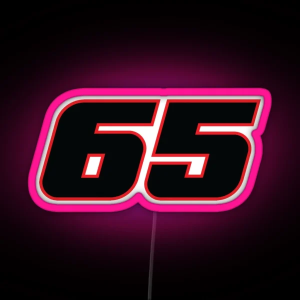 Jonathan Rea Race Number 65 RGB Neon Sign