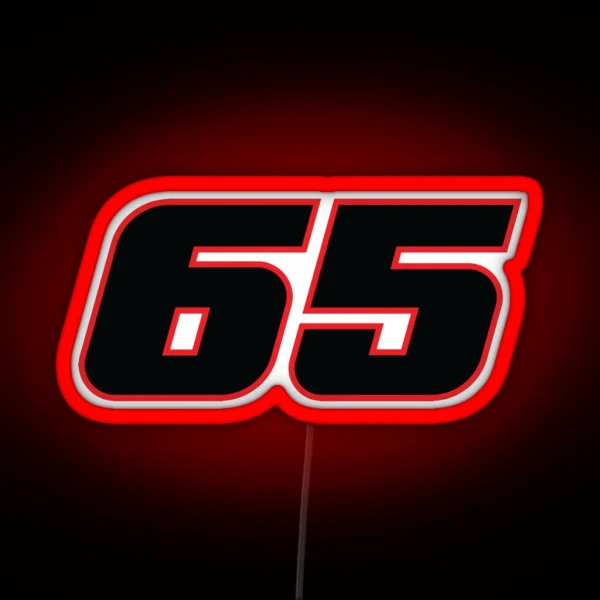 Jonathan Rea Race Number 65 RGB Neon Sign