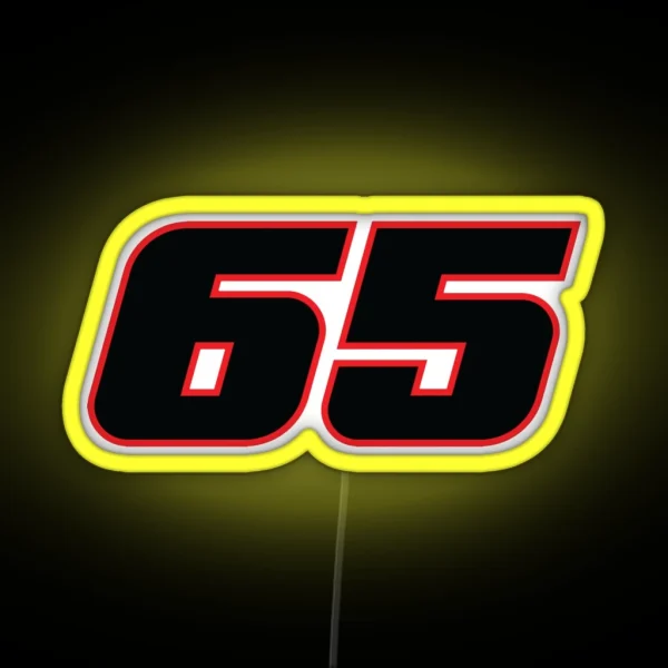 Jonathan Rea Race Number 65 RGB Neon Sign