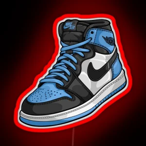 JORDAN 1 HIGH OG UNC TOE RGB Neon Sign