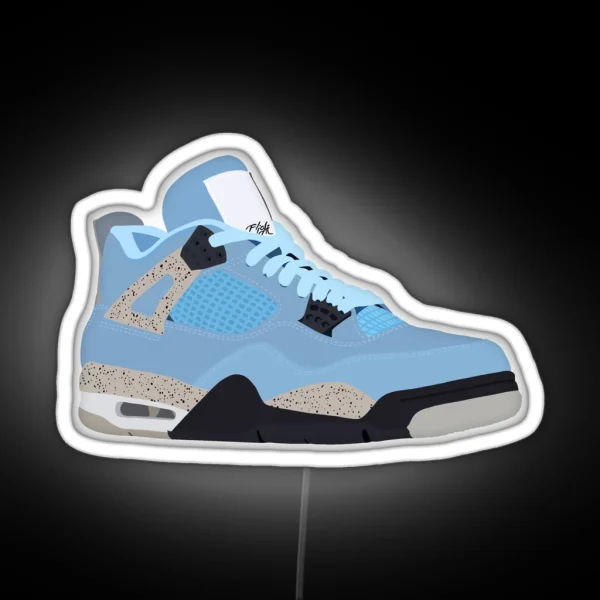 Jordan 4 University Blue RGB Neon Sign
