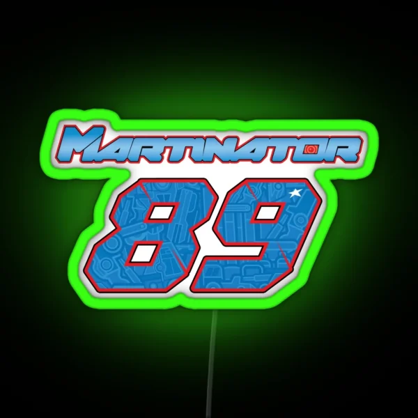 Jorge Martin 89 Martinator RGB Neon Sign