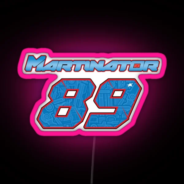 Jorge Martin 89 Martinator RGB Neon Sign