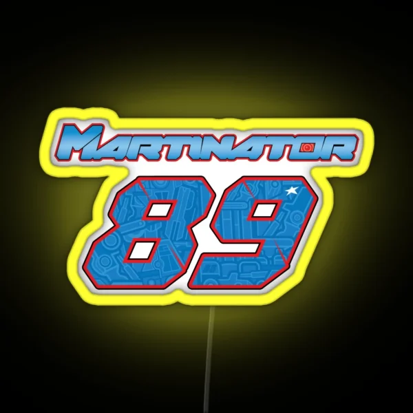 Jorge Martin 89 Martinator RGB Neon Sign