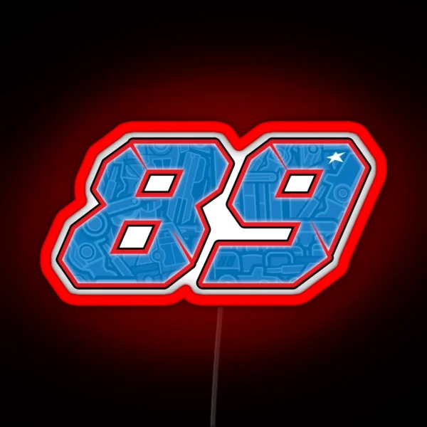 Jorge Martin Number 89 RGB Neon Sign