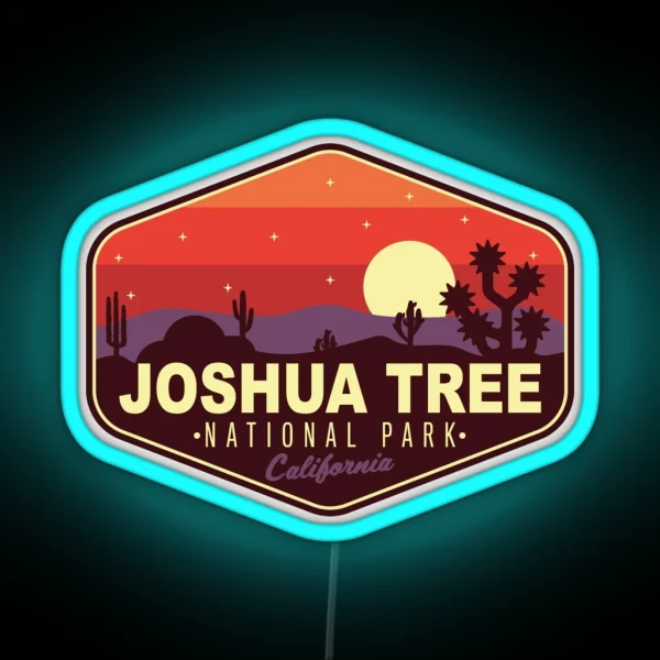 Joshua Tree National Park RGB Neon Sign