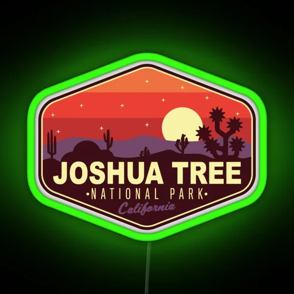 Joshua Tree National Park RGB Neon Sign