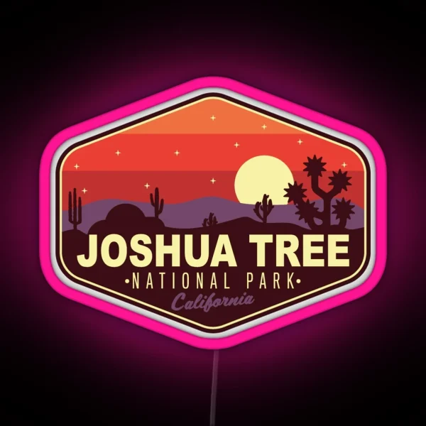 Joshua Tree National Park RGB Neon Sign