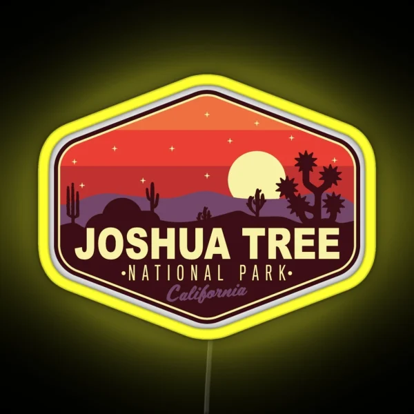 Joshua Tree National Park RGB Neon Sign