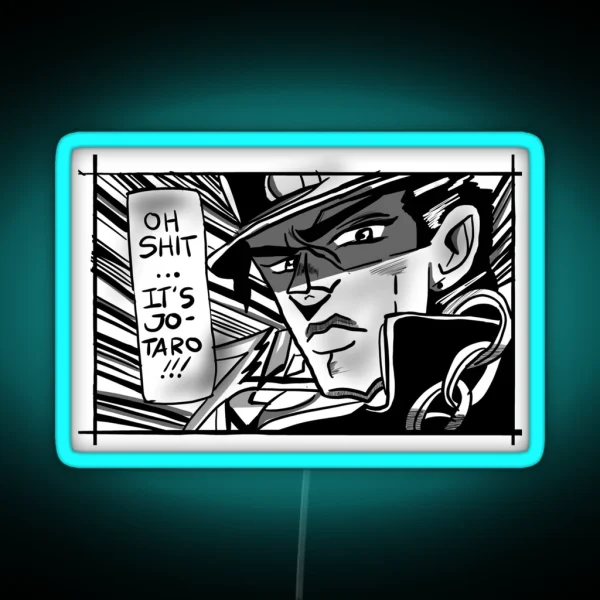 Jotoro Kujo RGB Neon Sign