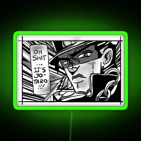 Jotoro Kujo RGB Neon Sign