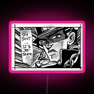 Jotoro Kujo RGB Neon Sign