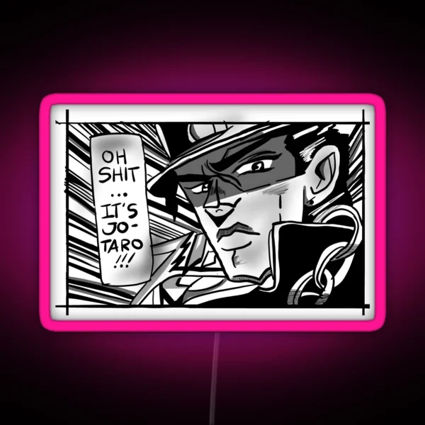 Jotoro Kujo RGB Neon Sign