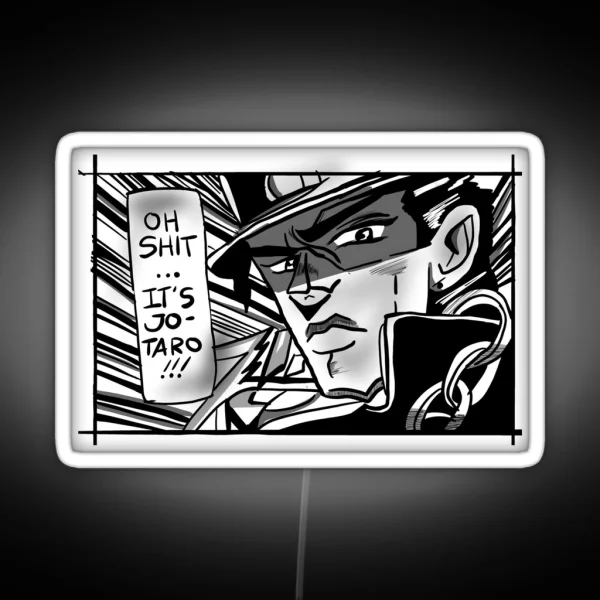 Jotoro Kujo RGB Neon Sign