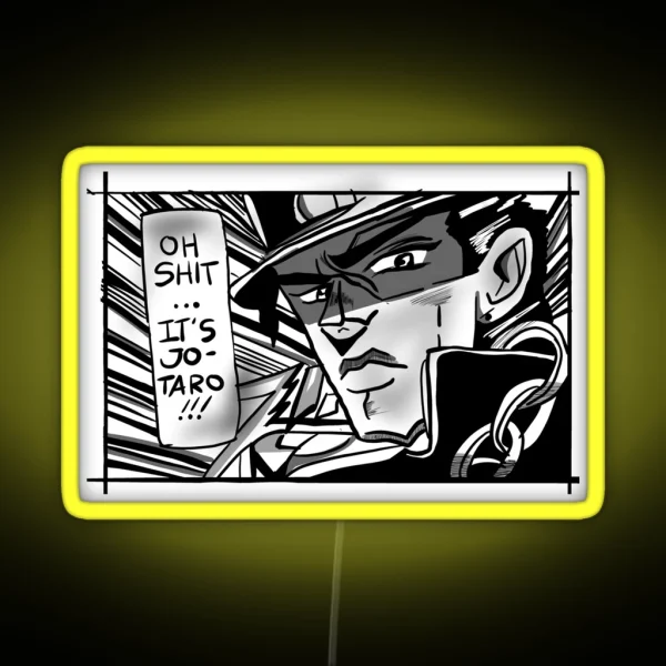 Jotoro Kujo RGB Neon Sign