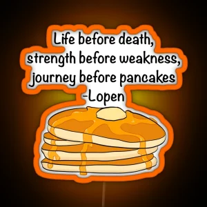 Journey Before Pancakes RGB Neon Sign