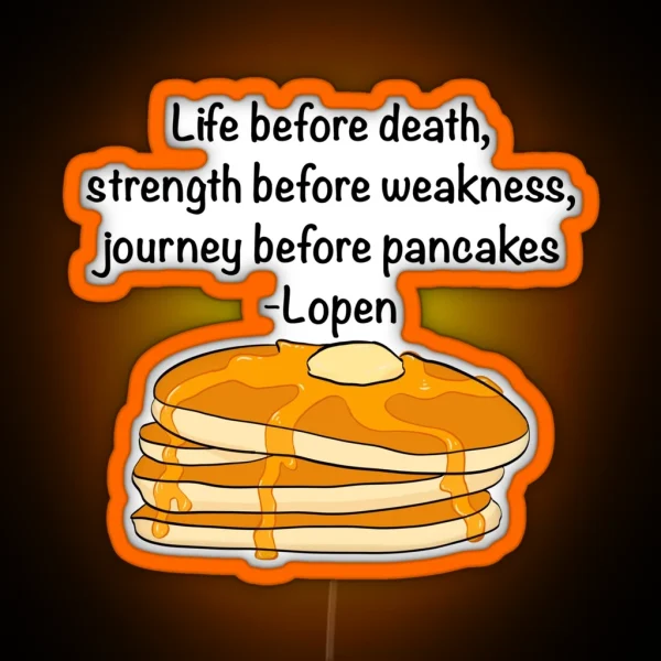 Journey Before Pancakes RGB Neon Sign