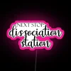Journey To The Mind Next Stop Dissociation Station Elegant And Whimsical Mental Health Typography RGB Neon Sign - Image 6