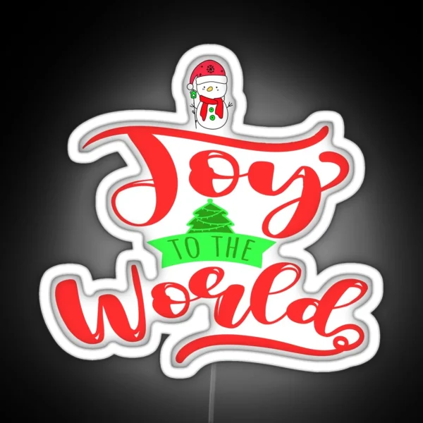 Joy To The World RGB Neon Sign