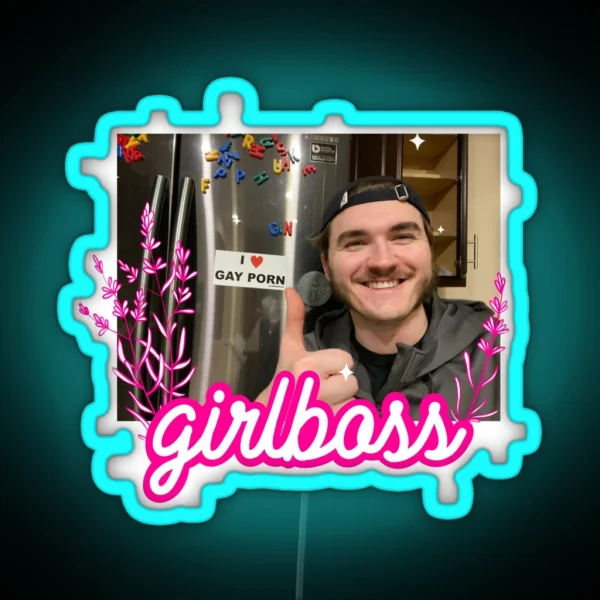 Jschlatt Girlboss RGB Neon Sign