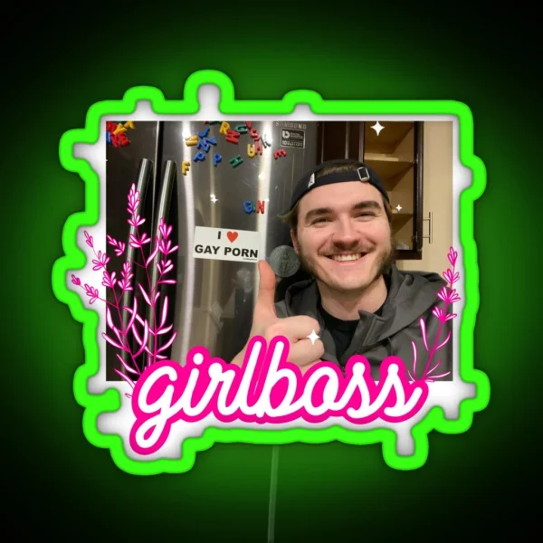 Jschlatt Girlboss RGB Neon Sign