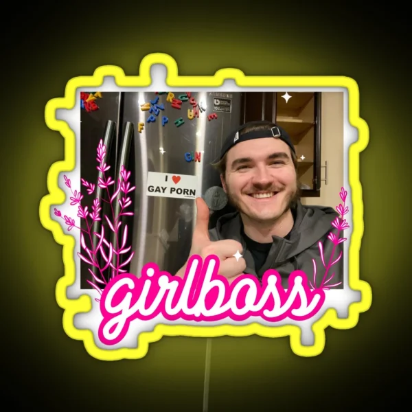 Jschlatt Girlboss RGB Neon Sign