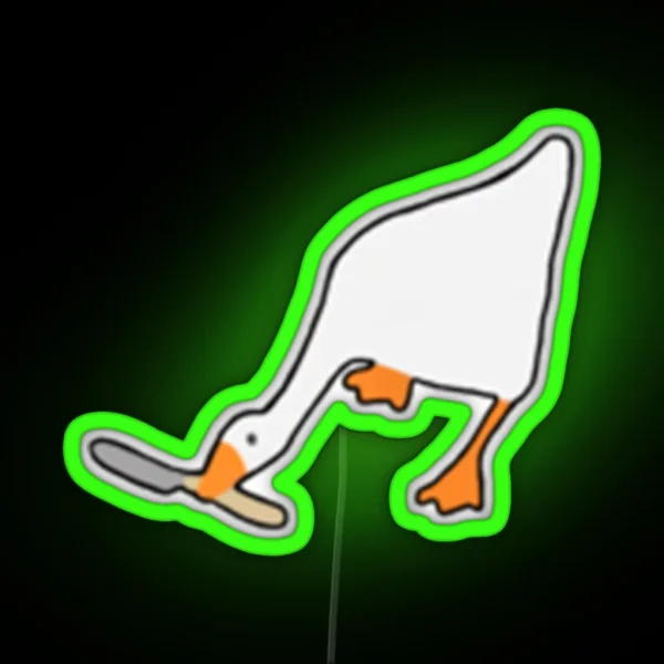 Jschlatt Untitled Goose W Knife RGB Neon Sign