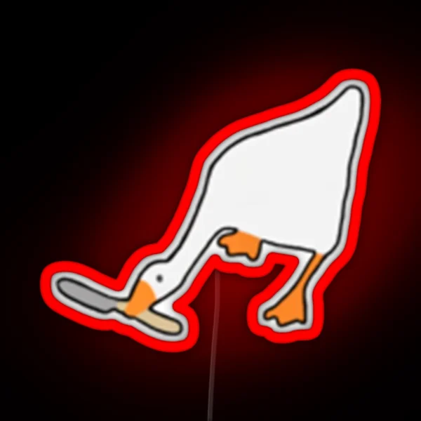 Jschlatt Untitled Goose W Knife RGB Neon Sign