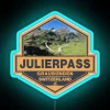 Julier Pass Switzerland Travel Art Badge RGB Neon Sign