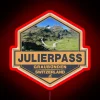 Julier Pass Switzerland Travel Art Badge RGB Neon Sign - Image 2