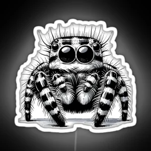 Jumping Spider Cuteness RGB Neon Sign