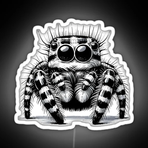 Jumping Spider Cuteness RGB Neon Sign