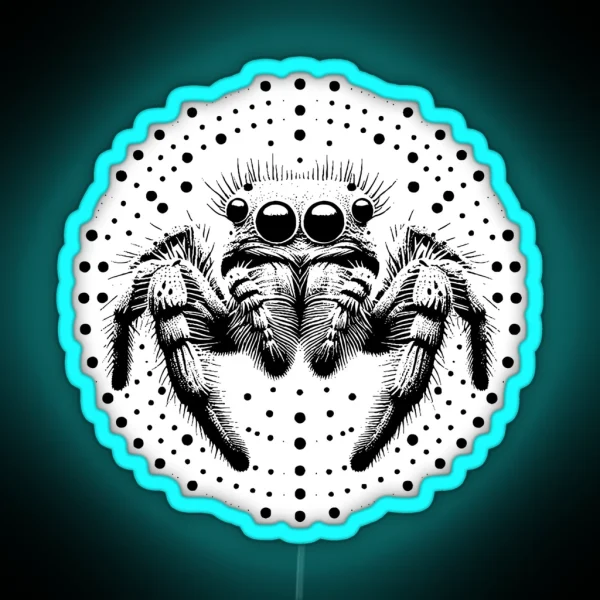 Jumping Spider RGB Neon Sign