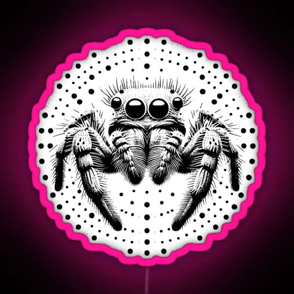 Jumping Spider RGB Neon Sign