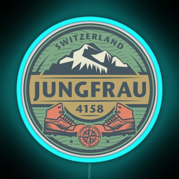 Jungfrau Switzerland RGB Neon Sign