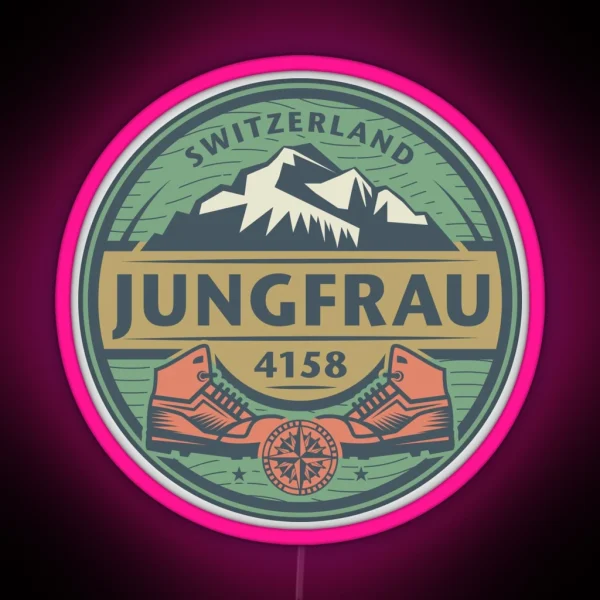 Jungfrau Switzerland RGB Neon Sign
