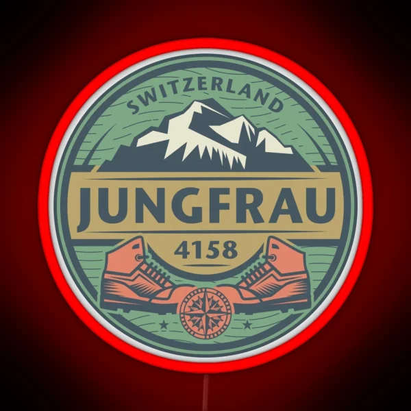 Jungfrau Switzerland RGB Neon Sign