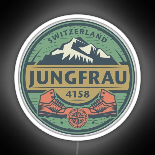 Jungfrau Switzerland RGB Neon Sign