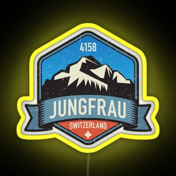 Jungfrau Switzerland RGB Neon Sign