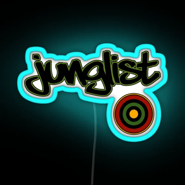 Junglist Side Target RGB Neon Sign