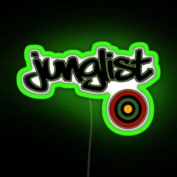 Junglist Side Target RGB Neon Sign