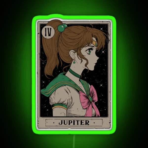 Jupiter Tarot Card RGB Neon Sign