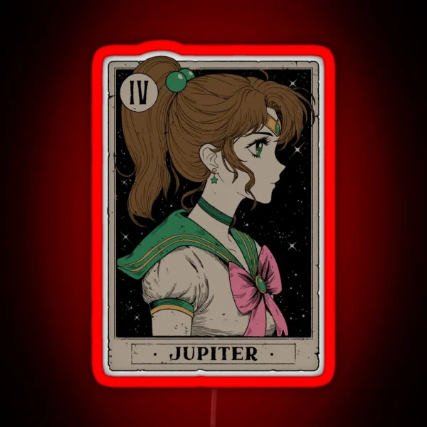 Jupiter Tarot Card RGB Neon Sign