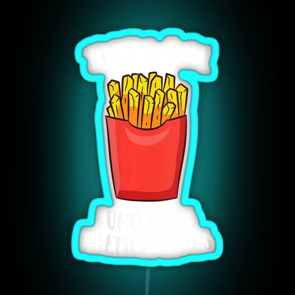 Just A Girl Who Loves French Fries Cute French Fries RGB Neon Sign