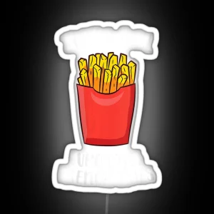 Just A Girl Who Loves French Fries Cute French Fries RGB Neon Sign