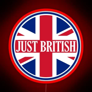 Just British Round Logo RGB Neon Sign