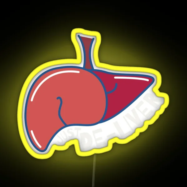 JUST DE LIVER RGB Neon Sign