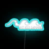 Just Keep Swimming Wave RGB Neon Sign - Image 3