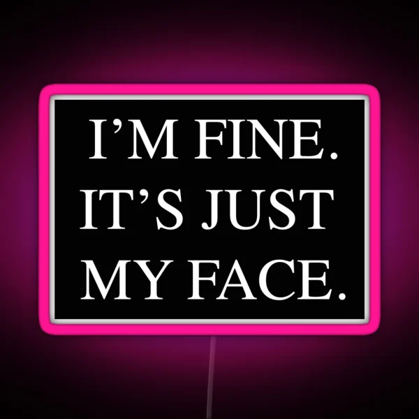 Just My Face RGB Neon Sign